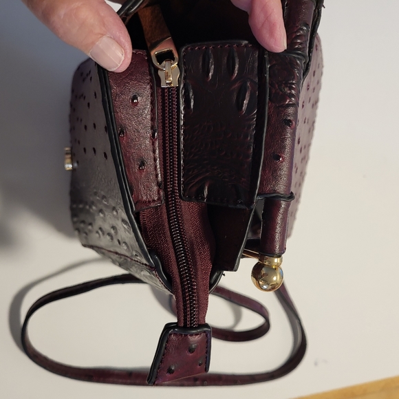 Unique Style Imitation Cordovan Crossbody Bag - Picture 4 of 6